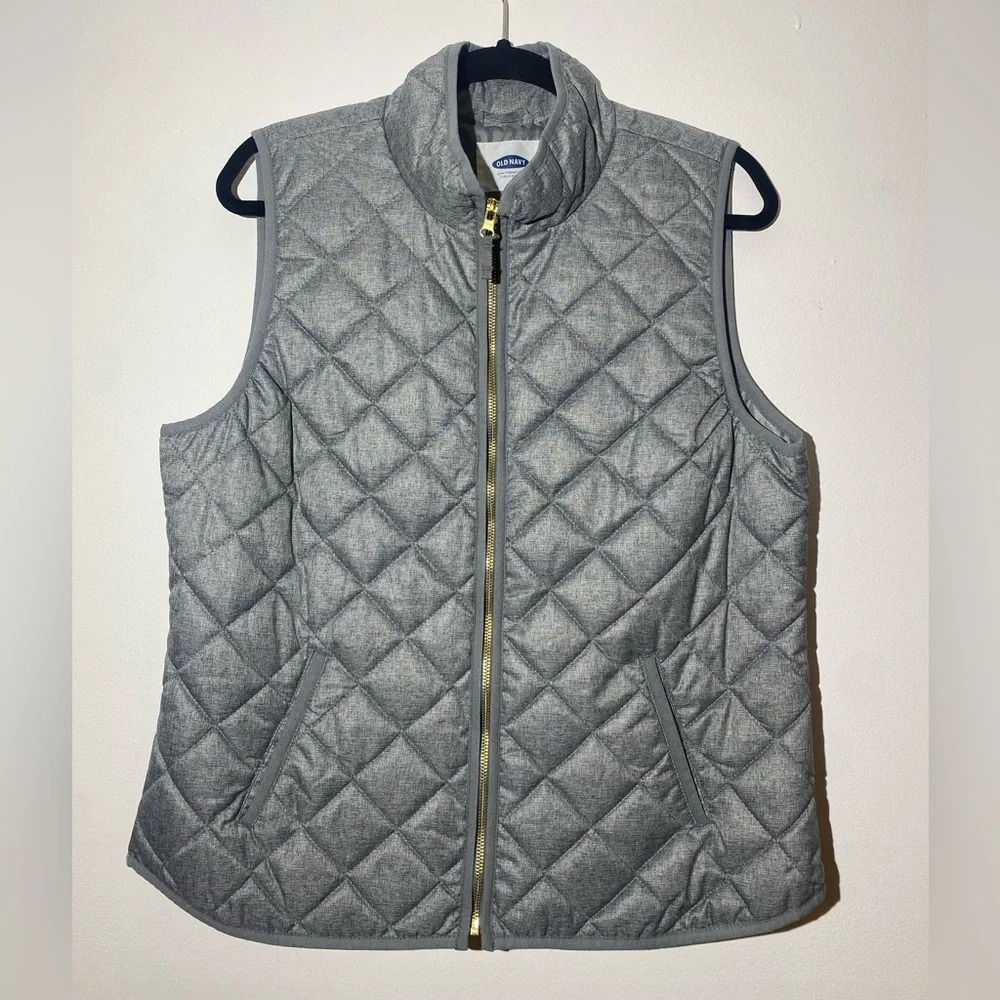 Quilted Grey Vest